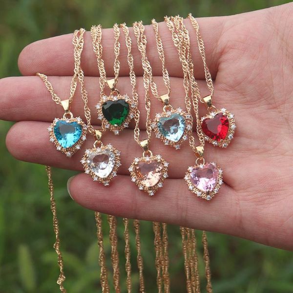 pendant necklaces zircon love heart necklace statement jewelry gold water-wave chain choker bling colourful crystal women, Silver
pendant necklaces zircon love heart necklace statement jewelry gold water-wave chain choker bling colourful crystal women, Silver