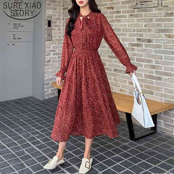 casual women spring fashion chiffon dress korean style long sleeved a line print pleated 8315 50 210506, Black;gray
casual women spring fashion chiffon dress korean style long sleeved a line print pleated 8315 50 210506, Black;gray