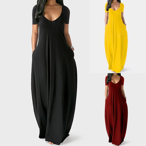 casual dresses plus size 5xl summer 2021 solid with no sleeves maxi for woman ed long lady es, Black;gray
casual dresses plus size 5xl summer 2021 solid with no sleeves maxi for woman ed long lady es, Black;gray
