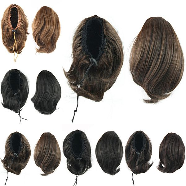 10 inches drawstring synthetic ponytail big curly ponytails simulation human hair extension bundles 4 colors optional sp098n, Black
10 inches drawstring synthetic ponytail big curly ponytails simulation human hair extension bundles 4 colors optional sp098n, Black