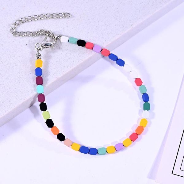 link, chain fashion boho colorful beads bracelet for women accessories summer beach sandal jewelry 2021 bijouterie aesthetic, Black
link, chain fashion boho colorful beads bracelet for women accessories summer beach sandal jewelry 2021 bijouterie aesthetic, Black