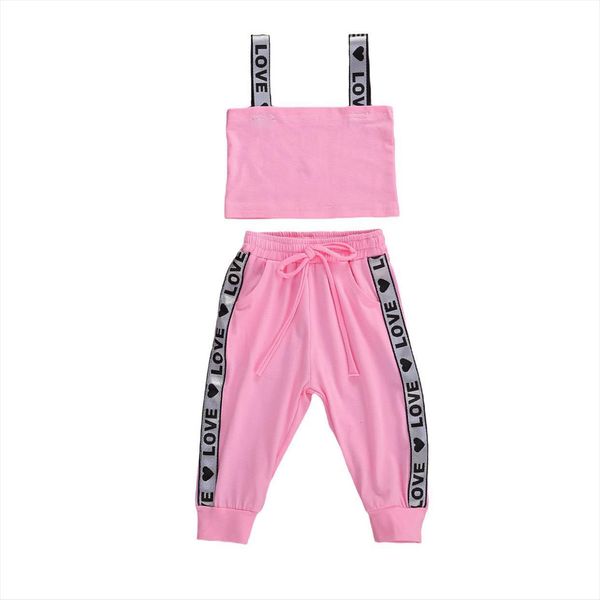 children summer clothing infant kids baby girls sportwear crops vest pants letter print 2pcs outfits, White
children summer clothing infant kids baby girls sportwear crops vest pants letter print 2pcs outfits, White