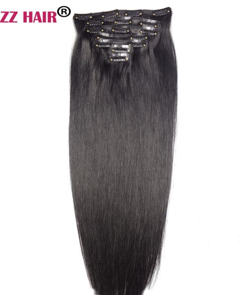 zzhair 16-28" 7pcs set 120g clips in/on 100% brazilian remy human hair extension full head natural straight, Black;brown
zzhair 16-28" 7pcs set 120g clips in/on 100% brazilian remy human hair extension full head natural straight, Black;brown
