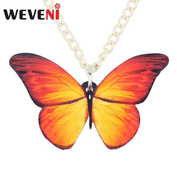 pendant necklaces weveni acrylic fashion red fire butterfly insect necklace chain choker bijoux jewelry for women girls collier gift, Silver
pendant necklaces weveni acrylic fashion red fire butterfly insect necklace chain choker bijoux jewelry for women girls collier gift, Silver