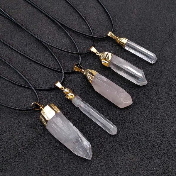 pendant necklaces natural raw white crystal irregular pillar pendants handmade wholesale for women men necklace jewelry, Silver
pendant necklaces natural raw white crystal irregular pillar pendants handmade wholesale for women men necklace jewelry, Silver