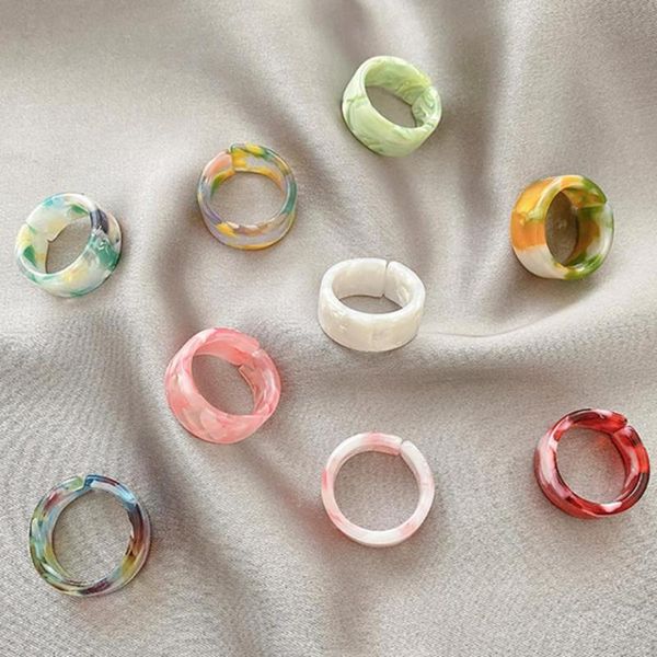 cluster rings 1 set colorful transparent acrylic geometric round marble pattern ring resin acetate board for women girls jewelry, Golden;silver
cluster rings 1 set colorful transparent acrylic geometric round marble pattern ring resin acetate board for women girls jewelry, Golden;silver