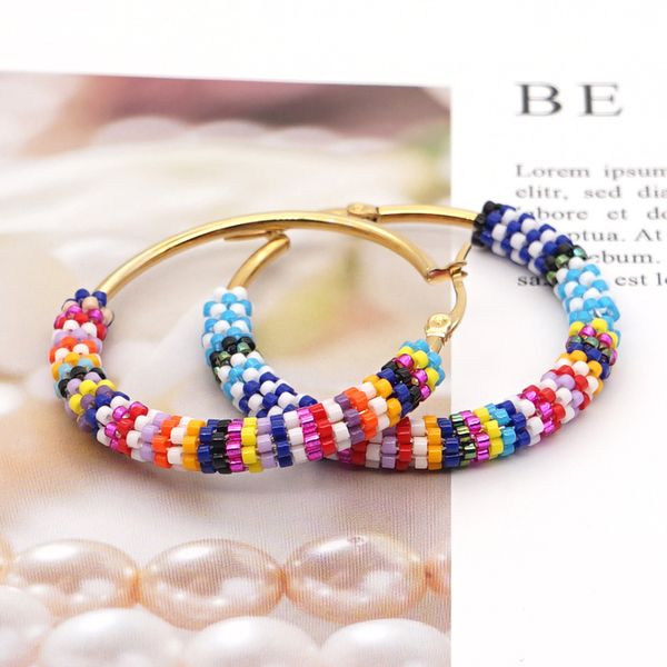 go2boho seed bead earring women's miyuki beaded earrings bohemian hoops pendientes jewelry 2021 gift stainless steel ear rings, Golden
go2boho seed bead earring women's miyuki beaded earrings bohemian hoops pendientes jewelry 2021 gift stainless steel ear rings, Golden