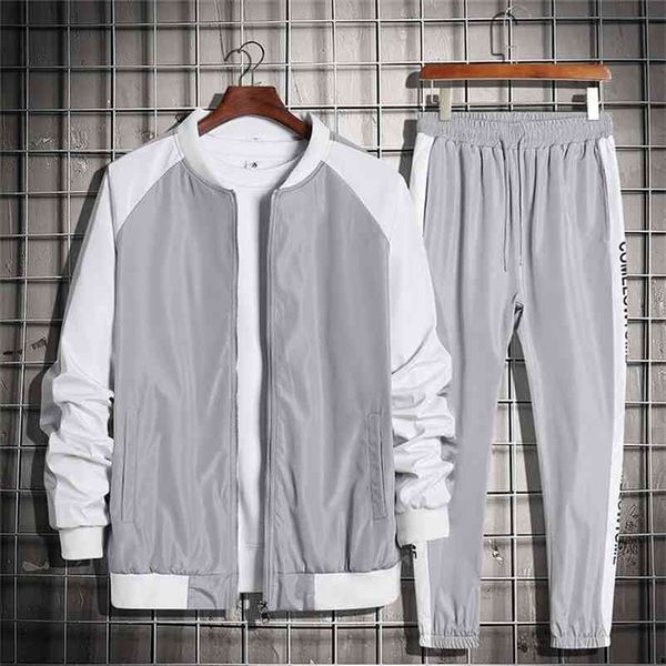 men tracksuit two piece set brand men's sets sportswear spring autumn jacket+pants casual sports suit men clothing hip hop 210806, Gray
men tracksuit two piece set brand men's sets sportswear spring autumn jacket+pants casual sports suit men clothing hip hop 210806, Gray