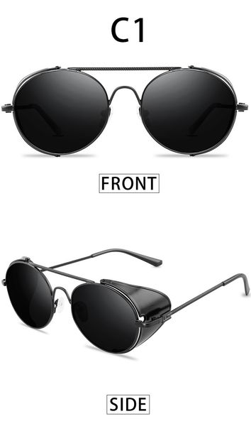 retro steampunk 2020 style sunglasses men women brand designer round metal frame punk lens sun glasses gafas de sol, White;black
retro steampunk 2020 style sunglasses men women brand designer round metal frame punk lens sun glasses gafas de sol, White;black