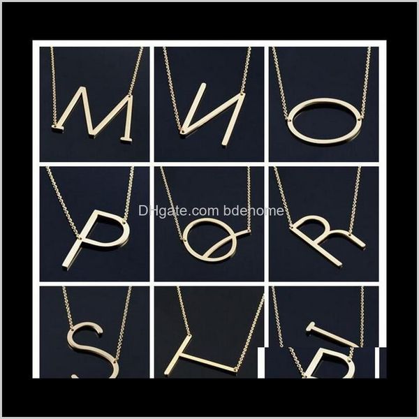 necklaces & pendants jewelry drop delivery 2021 women fashion sideways personalized a-z letter name initial gold sier plated stainless steel, Silver
necklaces & pendants jewelry drop delivery 2021 women fashion sideways personalized a-z letter name initial gold sier plated stainless steel, Silver
