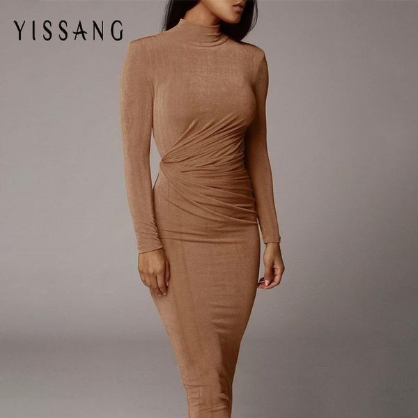 yissang long sleeve autumn bodycon slim collar dress women turtle neck dresses female party elegant club wear casual, Black;gray
yissang long sleeve autumn bodycon slim collar dress women turtle neck dresses female party elegant club wear casual, Black;gray
