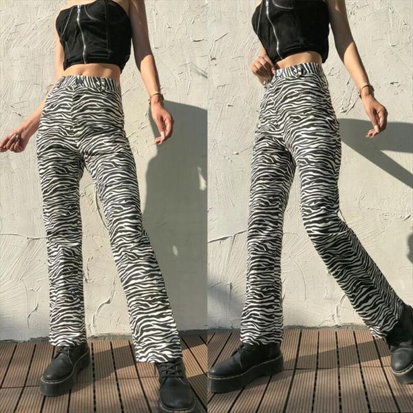 fashion zebra pattern high waist women capris wide leg button long trousers bell bottom black white casual sports
fashion zebra pattern high waist women capris wide leg button long trousers bell bottom black white casual sports
