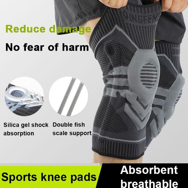 elbow & knee pads fitness compression sports support joint protect anti-skid breathable running basketball kneepads, Black;gray
elbow & knee pads fitness compression sports support joint protect anti-skid breathable running basketball kneepads, Black;gray