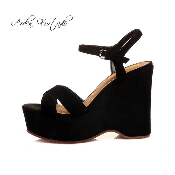 arden furtado 2021 summer high heels buckle strap genuine suede casual platform wedges fashion sandals shoes girls, Black
arden furtado 2021 summer high heels buckle strap genuine suede casual platform wedges fashion sandals shoes girls, Black