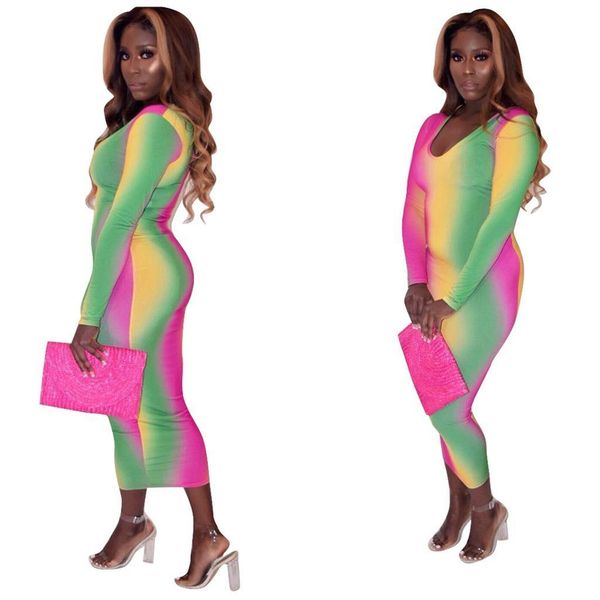 women casual rainbow o-neck sheath pencil bodycon dresses spring summer bottoming long dress festidoes, Black;gray
women casual rainbow o-neck sheath pencil bodycon dresses spring summer bottoming long dress festidoes, Black;gray