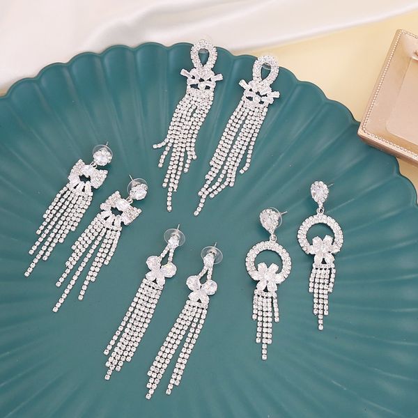 factory wholesale new style long tassel women's fashion personality niche super fairy earrings e343 party gift
factory wholesale new style long tassel women's fashion personality niche super fairy earrings e343 party gift