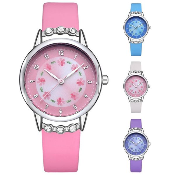 wristwatches women rhinestone faux leather strap round flower dial arabic number quartz watch, Slivery;brown
wristwatches women rhinestone faux leather strap round flower dial arabic number quartz watch, Slivery;brown