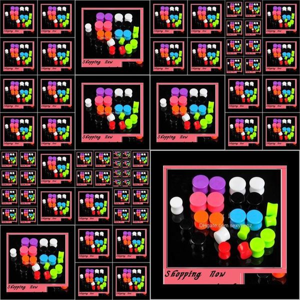 plugs & tunnels mix 3-12mm 7 color 50pcs/lot body jewelry acrylic solid expander ear plug flesh tunnel pierce znti0, Silver
plugs & tunnels mix 3-12mm 7 color 50pcs/lot body jewelry acrylic solid expander ear plug flesh tunnel pierce znti0, Silver