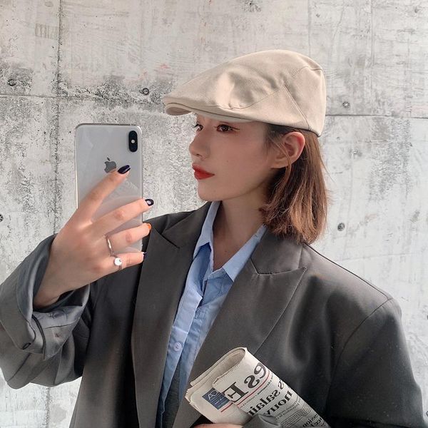 simple retro forward cap children sunshade sunscreen beret women hat berets caps for hats, Blue;gray
simple retro forward cap children sunshade sunscreen beret women hat berets caps for hats, Blue;gray