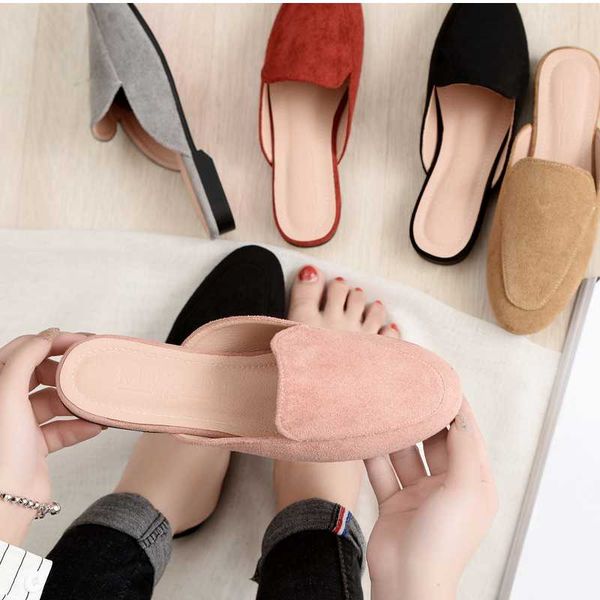 women's winter pumps slippers slip on solid toe-covered ladies casual low heel mules home shoes female lazy slides woman sandals, Black
women's winter pumps slippers slip on solid toe-covered ladies casual low heel mules home shoes female lazy slides woman sandals, Black