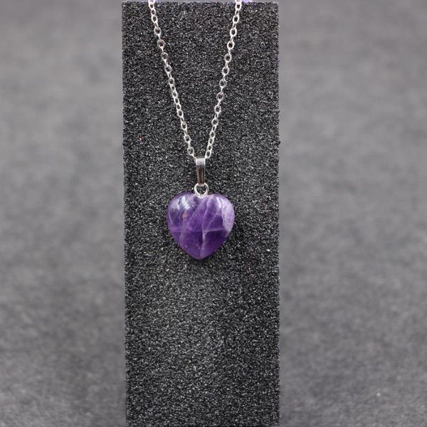 chains heart-shaped amethyst necklace natural energy stone clavicle chain girl diy jewelry charm designer sweater women, Silver
chains heart-shaped amethyst necklace natural energy stone clavicle chain girl diy jewelry charm designer sweater women, Silver