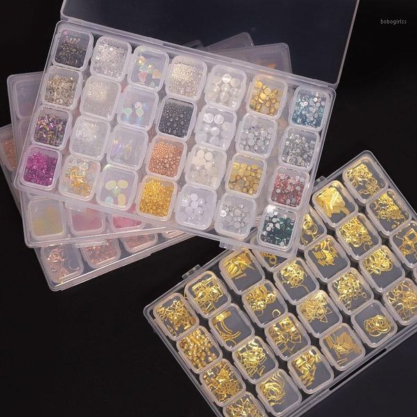 28 slots/set 3d nail art decorations mix rivets pearls shell crystal rhinestones diy for nails accessories manicure kit1, Silver;gold
28 slots/set 3d nail art decorations mix rivets pearls shell crystal rhinestones diy for nails accessories manicure kit1, Silver;gold
