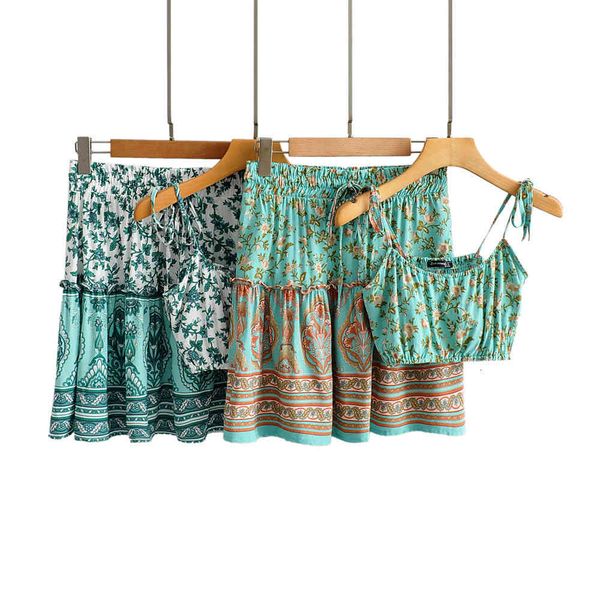 dress women summer two piece sets strapless crop with short bohemian holiday skirts suit floral print boho beach seaside skirt, White
dress women summer two piece sets strapless crop with short bohemian holiday skirts suit floral print boho beach seaside skirt, White