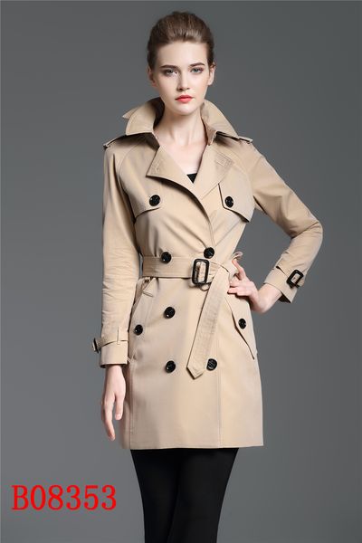 women's trench coats long classic windbreaker waterproof british high-end english style autumn winter gabadian solid color size coat a9, Tan;black 
women's trench coats long classic windbreaker waterproof british high-end english style autumn winter gabadian solid color size coat a9, Tan;black