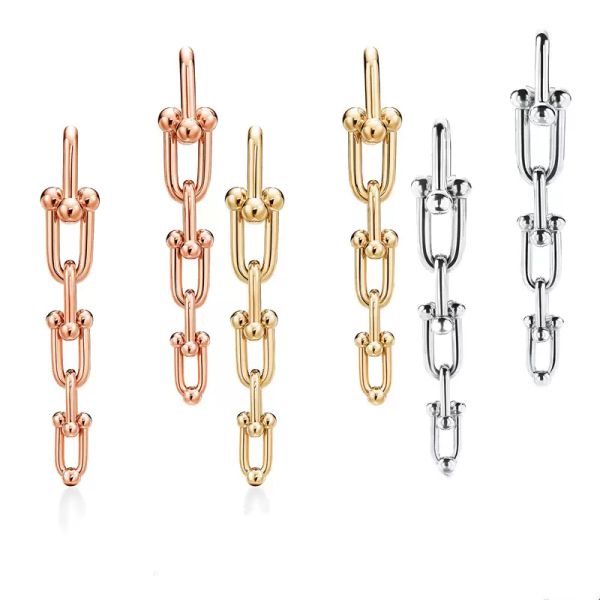 tiff luxury long u-shaped earrings charm s925 silver new bone chain women's jewelry fashion design brand wholesale, Golden
tiff luxury long u-shaped earrings charm s925 silver new bone chain women's jewelry fashion design brand wholesale, Golden