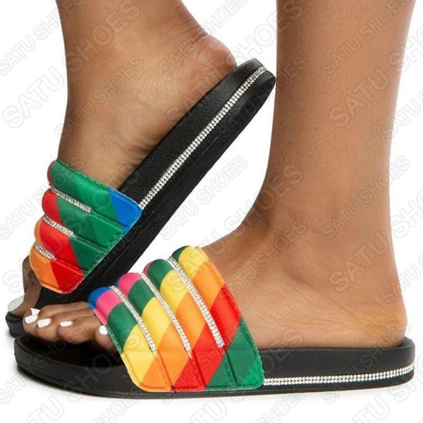 summer women slippers comfortable sequins flat bottom outdoor beach slides rainbow color platform ladies, Black
summer women slippers comfortable sequins flat bottom outdoor beach slides rainbow color platform ladies, Black