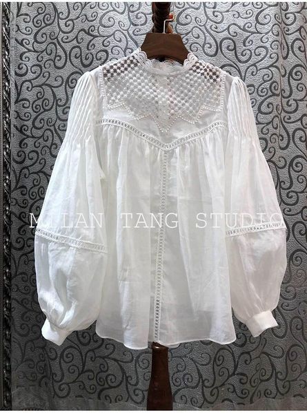 women's blouses & shirts women white lantern sleeve 2021 spring autumn arrival patchwork water soluble flower solid color hollow out
women's blouses & shirts women white lantern sleeve 2021 spring autumn arrival patchwork water soluble flower solid color hollow out