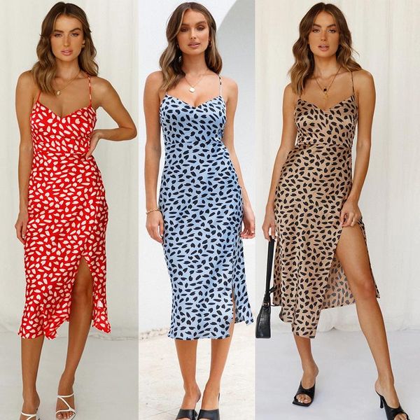 casual dresses women split sling dress summer leopard printed v neck backless spaghetti strap 2021 female elegant midi party, Black;gray
casual dresses women split sling dress summer leopard printed v neck backless spaghetti strap 2021 female elegant midi party, Black;gray