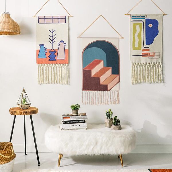 nordic hand-woven homestay tassel tapestry hanging canvas wall handmade bohemian retro art cloth home decor tapestries
nordic hand-woven homestay tassel tapestry hanging canvas wall handmade bohemian retro art cloth home decor tapestries