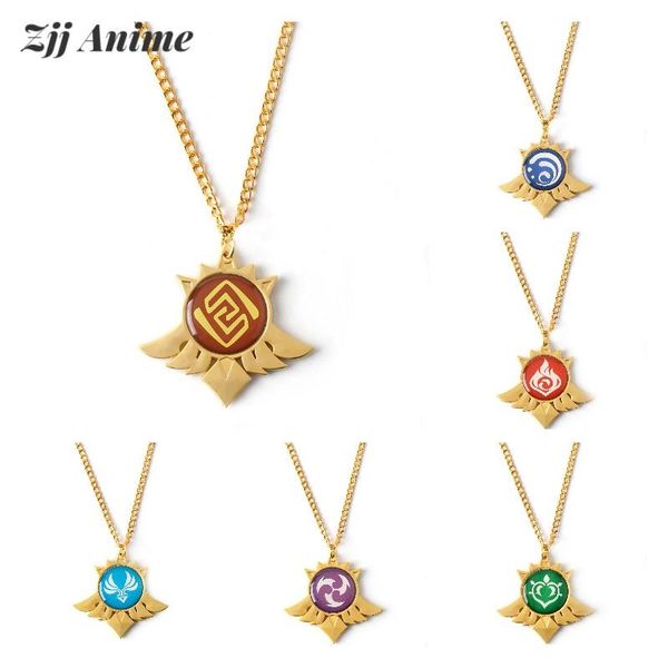 chains genshin impact glow in the dark necklace eye of god fire wind water grass thunder glass pendant luminous necklaces, Silver
chains genshin impact glow in the dark necklace eye of god fire wind water grass thunder glass pendant luminous necklaces, Silver