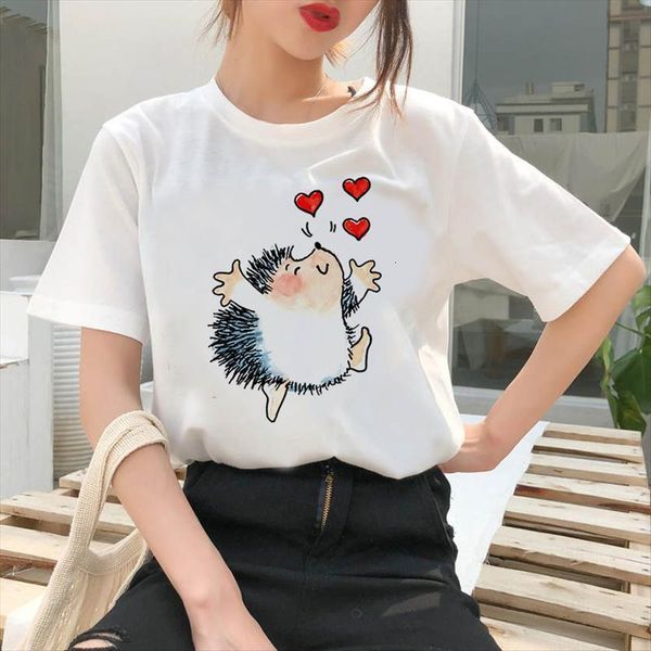 hedgehog with dandelion summer tee women easy short sleeved matching round neck shir, White
hedgehog with dandelion summer tee women easy short sleeved matching round neck shir, White