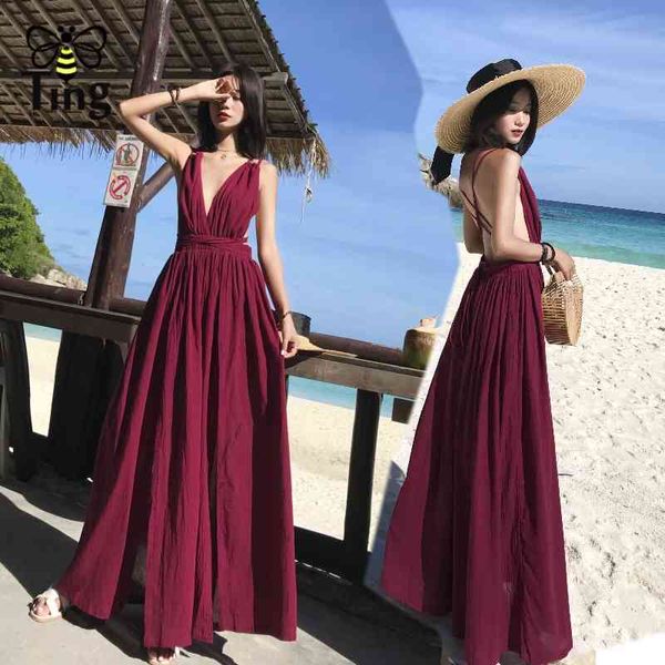 deep v neck backless maxi dress women strap cross high split party summer holiday beach long 210513, Black;gray
deep v neck backless maxi dress women strap cross high split party summer holiday beach long 210513, Black;gray