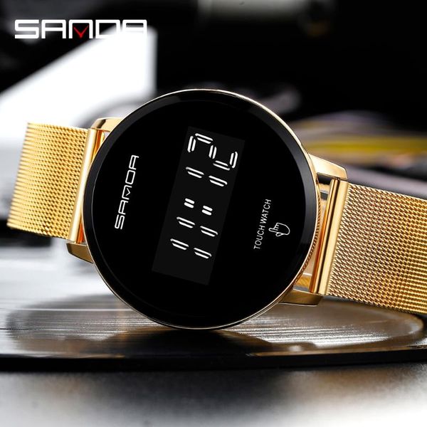 wristwatches sanda fashion men's watches luxury digital luminous electronic watch date touch screen clock 50m waterproof wristwatch men, Slivery;brown
wristwatches sanda fashion men's watches luxury digital luminous electronic watch date touch screen clock 50m waterproof wristwatch men, Slivery;brown