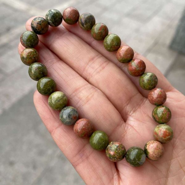 hand catenary unakite natural emerald round bead bracelet simple bracelet, Black
hand catenary unakite natural emerald round bead bracelet simple bracelet, Black