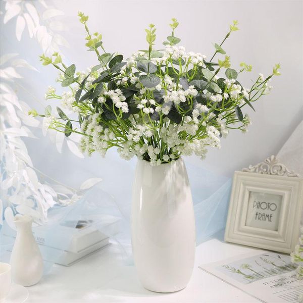 decorative flowers & wreaths 30 cm baby breath artificial flower plastic gypsophila green silk eucalyptus leaf diy wedding home decoration f
decorative flowers & wreaths 30 cm baby breath artificial flower plastic gypsophila green silk eucalyptus leaf diy wedding home decoration f