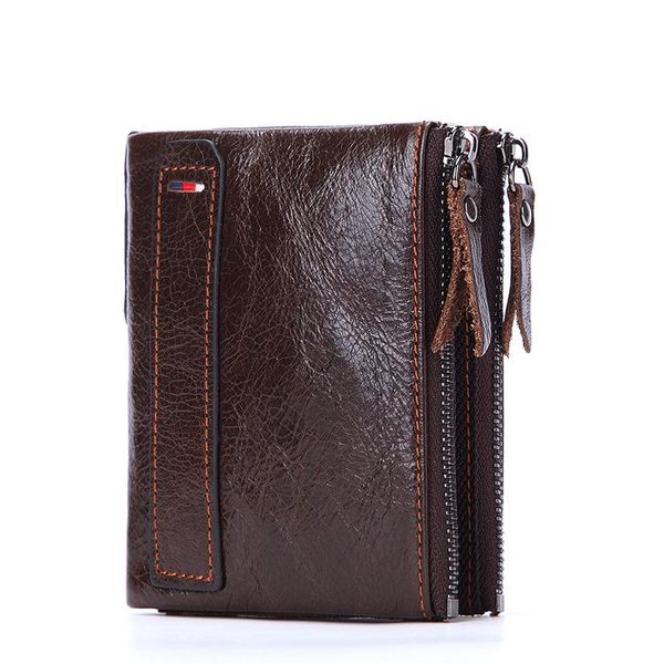 wallets 2021 double zipper wallet rfid anti-theft brush retro cowhide men leather short coin purse bag, Red;black
wallets 2021 double zipper wallet rfid anti-theft brush retro cowhide men leather short coin purse bag, Red;black