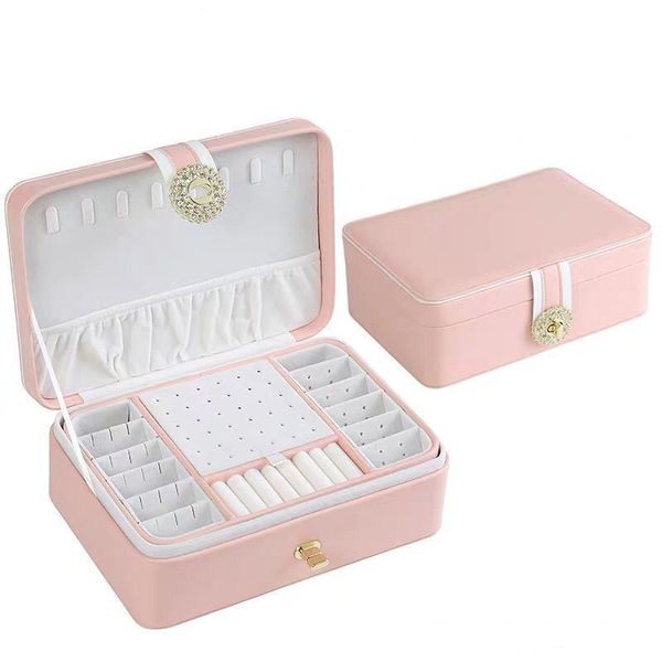 selling large capacity jewelry box leather make-up jewelry multi-layer jewelry storage box, Black;white
selling large capacity jewelry box leather make-up jewelry multi-layer jewelry storage box, Black;white
