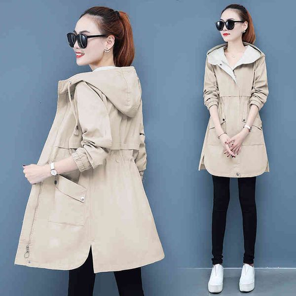 women's jackets long jacket hooded casual windbreaker coat spring autumn fashion plus size clothes loose student outwear g071 lqnm, Black;brown
women's jackets long jacket hooded casual windbreaker coat spring autumn fashion plus size clothes loose student outwear g071 lqnm, Black;brown
