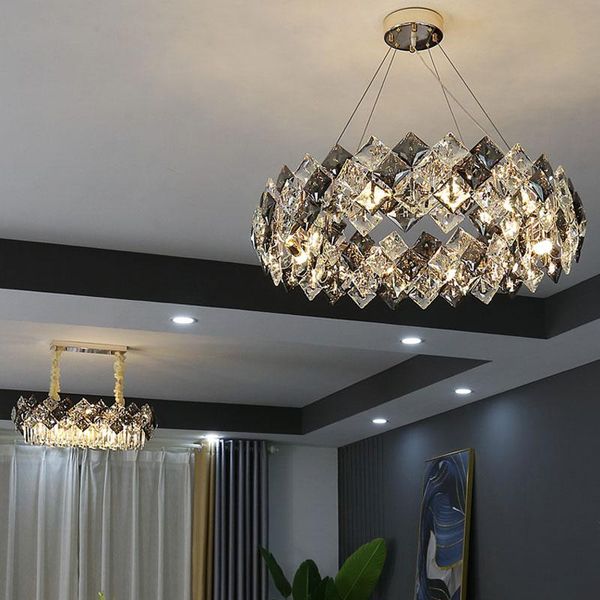 chandeliers e14 luxury led square crystal round chandelier lustre lighting hanging lamps suspension luminaire lampen for foyer
chandeliers e14 luxury led square crystal round chandelier lustre lighting hanging lamps suspension luminaire lampen for foyer