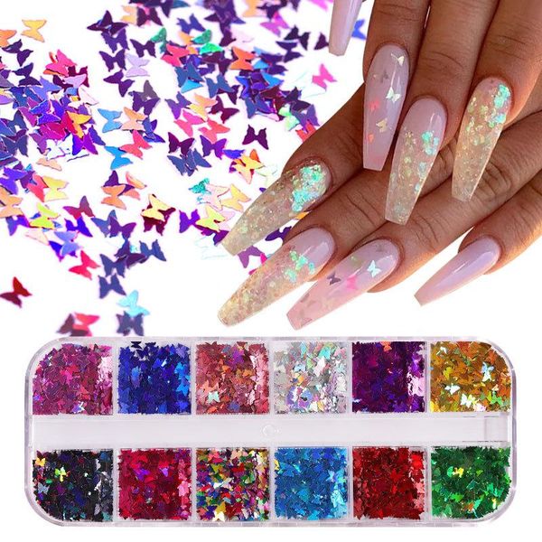 nail art decorations 1 box holographic glitter butterfly shape 3d flakes sparkly colorful sequins spangles polish manicure nails decoration, Silver;gold
nail art decorations 1 box holographic glitter butterfly shape 3d flakes sparkly colorful sequins spangles polish manicure nails decoration, Silver;gold