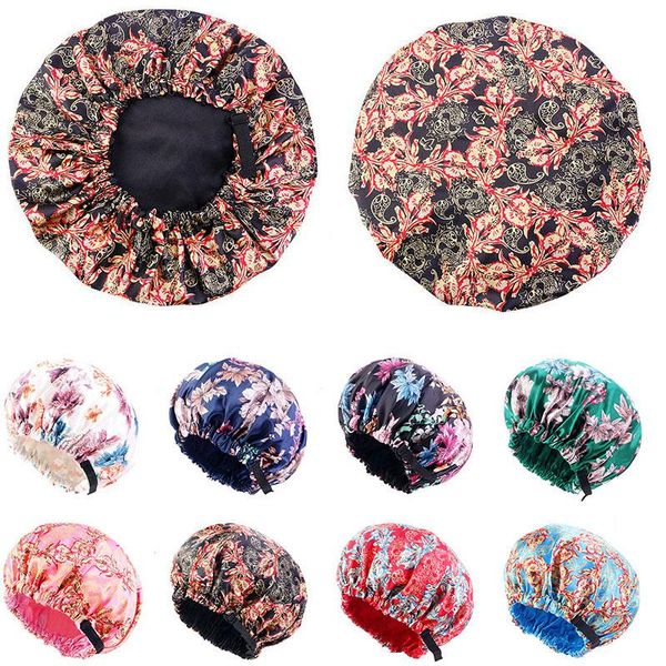 beanie/skull caps satin printed night cap women double-layer shower comfortable adjustable chemotherapy breathable nightcap, Blue;gray
beanie/skull caps satin printed night cap women double-layer shower comfortable adjustable chemotherapy breathable nightcap, Blue;gray