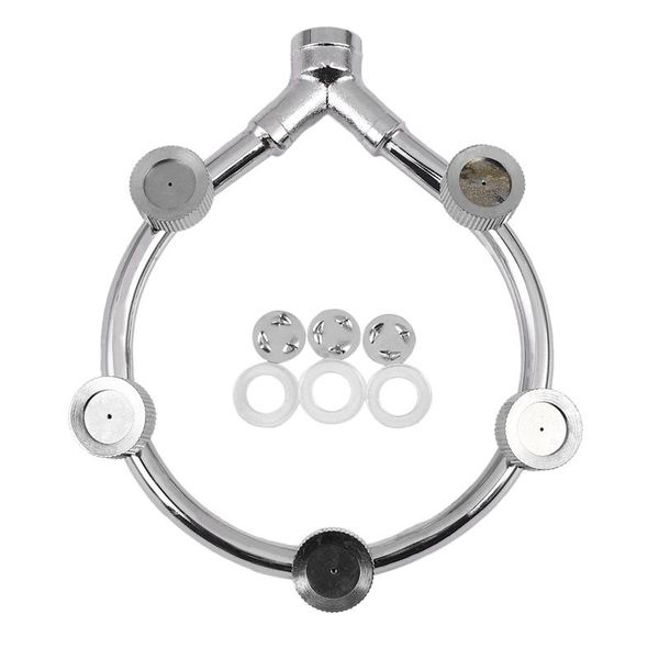 watering equipments stainless steel fan ring with 5 nozzle seats sprayer mist water fine fog
watering equipments stainless steel fan ring with 5 nozzle seats sprayer mist water fine fog