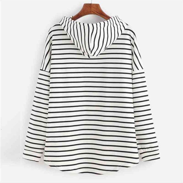 spring autumn women hoodies pullover classic fashion black and white stripe sweatshirt female casual loose streetwear
spring autumn women hoodies pullover classic fashion black and white stripe sweatshirt female casual loose streetwear