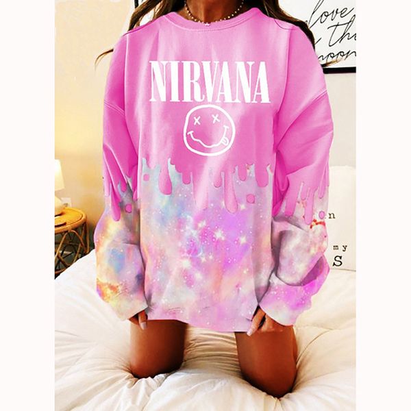 2021 autumn trend hip-hop women's sweatshirt new round neck printing loose sweater, Black
2021 autumn trend hip-hop women's sweatshirt new round neck printing loose sweater, Black