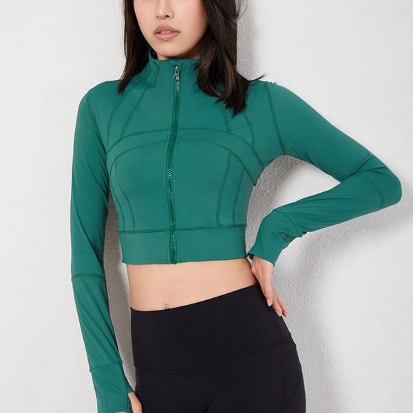 yoga outfit 2021 women's sports jacket zipper gym high neck stand collar fitness clothing training workout crop sport shirt
yoga outfit 2021 women's sports jacket zipper gym high neck stand collar fitness clothing training workout crop sport shirt