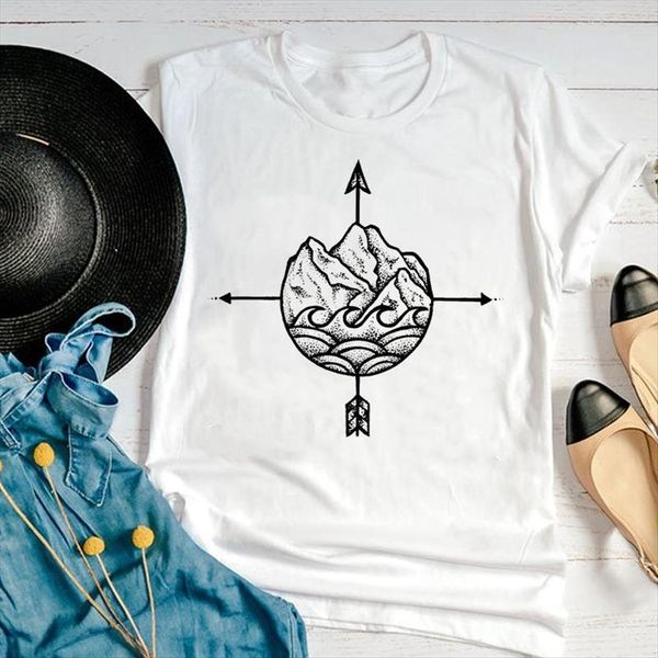 graphic vintage geometric wave womens t shirt compass fashion printing short sleeve summer print female clothes tees, White
graphic vintage geometric wave womens t shirt compass fashion printing short sleeve summer print female clothes tees, White